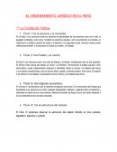 EL ORDENAMIENTO JURÍDICO EN EL PERÚ.