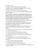 Actividades a realizar: Responder las siguientes preguntas para elaborar el análisis