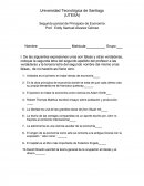De las siguientes expresiones unas son falsas y otras verdaderas, coloque la segunda letra del segundo apellido del profesor a las verdaderas y la tercera letra del segundo nombre del mismo a las falsas., de no hacerlo así tiene cero.