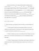 Contrato individual de trabajo de noventa dias