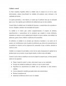 Calidad y Control.