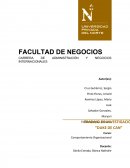 FACULTAD DE NEGOCIOS. CARRERA DE ADMINISTRACIÓN Y NEGOCIOS INTERNACIONALES