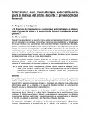 Intervención con musicoterapia autorrealizadora para el manejo del estrés docente y prevención del burnout