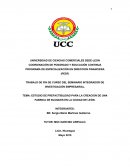 ESTUDIO DE PREFACTIBILIDAD PARA LA CREACION DE UNA FABRICA DE BLOQUES EN LA CIUDAD DE LEÓN.