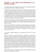 Actividad 1. Foro. Efectos del neoliberalismo en la economía mexicana..