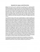 Imputación de cargos contra Emma Zunz