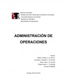 Ensayo de Administración de Operaciones.