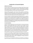 Introducción a la Economía Agrícola.