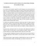 La falta de control de la policía urbana en los comerciantes minoristas en las calles de Tarija