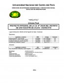 INFORME FINAL DE PROYECCIÓN SOCIAL