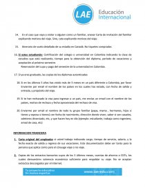 REQUISITOS DE VISA CANADA COMO TURISTA CON PERMISO DE ESTUDIO.. Página 3