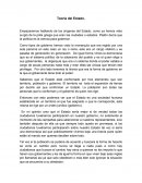 Tema acerca de la Teoría del Estado.
