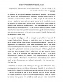 PROSPECTIVA TECNOLOGICA.. Página 1