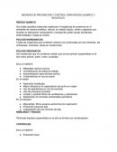 MEDIDAS DE PREVENCIÓN Y CONTROL PARA RIESGO QUÍMICO Y BIOLÓGICO.