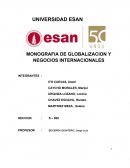 MONOGRAFIA DE GLOBALIZACION Y NEGOCIOS INTERNACIONALES