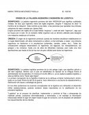 SIGNIFICADO DE LOGISTICA.
