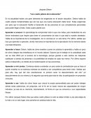 Resumen "Los 4 pilares de la educación" Jacque Delors.