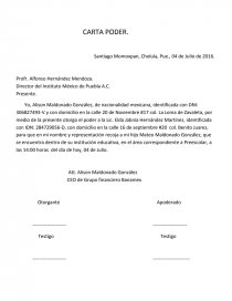 Ejemplo carta poder.. Página 1