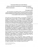 Ensayo: Comunicación Organizacional.