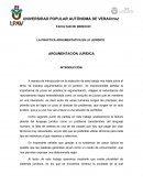 LA PRÁCTICA ARGUMENTATIVA EN LO JURÍDICO.