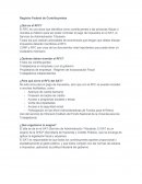 Registro Federal de Contribuyentes.