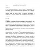 DIANGNÓSTICO ADMINISTRATIVO.