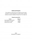 Nombre del Proyecto- Plan de gestión en el aseguramiento de las bodegas