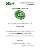 PLAN DE MANTENIMIENTO PREVENTIVO A UN CUARTO FRIO.