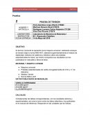 Prueba de tension, mecanica de materiales.