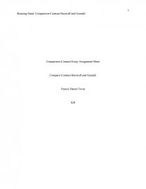 Comparison-Contrast Essay Assignment Sheet. Página 1