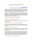 METODOLOGÍAS DE APRENDIZAJE: RELATORIA