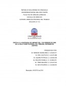 CRITICA A LA SENTENCIA DE AMPARO DEL 1 DE FEBRERO DE 2000 DE LA SALA CONSTITUCIONAL DEL TRIBUNAL SUPREMO DE JUSTICIA