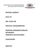 OBJETIVO contrastar el rendimiento real con el rendimiento teórico de una reacción química.