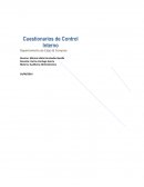 Cuestionarios de Control Interno. Departamento de Cajas & Compras