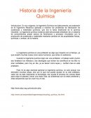 Historia de Ingeniería Quimica