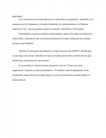 TRATAMIENTO Y DESECHOS INDUSTRIALES. Página 1