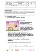 PRUEBA DE LENGUAJE.Comprensión Lectora