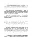 CONSTRUCCIÓN DE LA IDENTIDAD PERSONAL DE LOS ADOLESCENTES