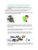 FUNCIONES DEL ADMINISTRADOR FINANCIERO.