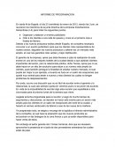 INFORME DE PROGRAMACION