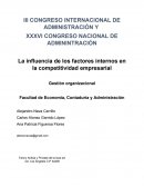 La influencia de los factores internos en la competitividad empresarial