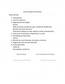 Orden del dia para junta de padres.