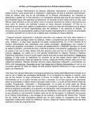 El Plan y el Cronograma General de la Práctica Administrativa