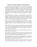 Modelo de contrato de trabajo de remuneración mixta.