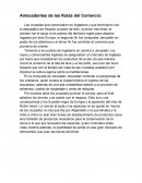 Antecedentes de las rutas del comercio.