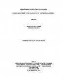 TALKING ABOUT PAST EVENTS AND EVENTS THAT WERE HAPPENING.