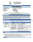 SESION DE APRENDIZAJE CTA II.