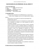 PLAN DE MEJORA DE LOS APRENDIZAJE