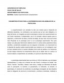 PARAMETROS ETICOS PARA LA EXPERIMENTACION CON ANIMALES EN LA PSICOLOGIA..