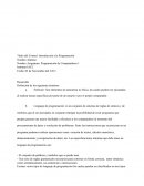 Título del Control: Introducción a la Programación